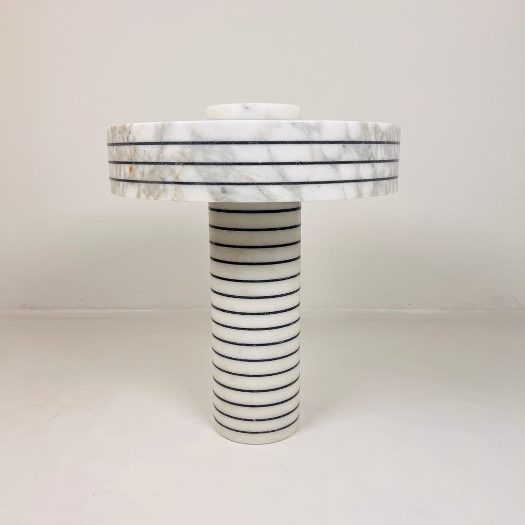 Halo Pin Strip Streaked Table Lamp