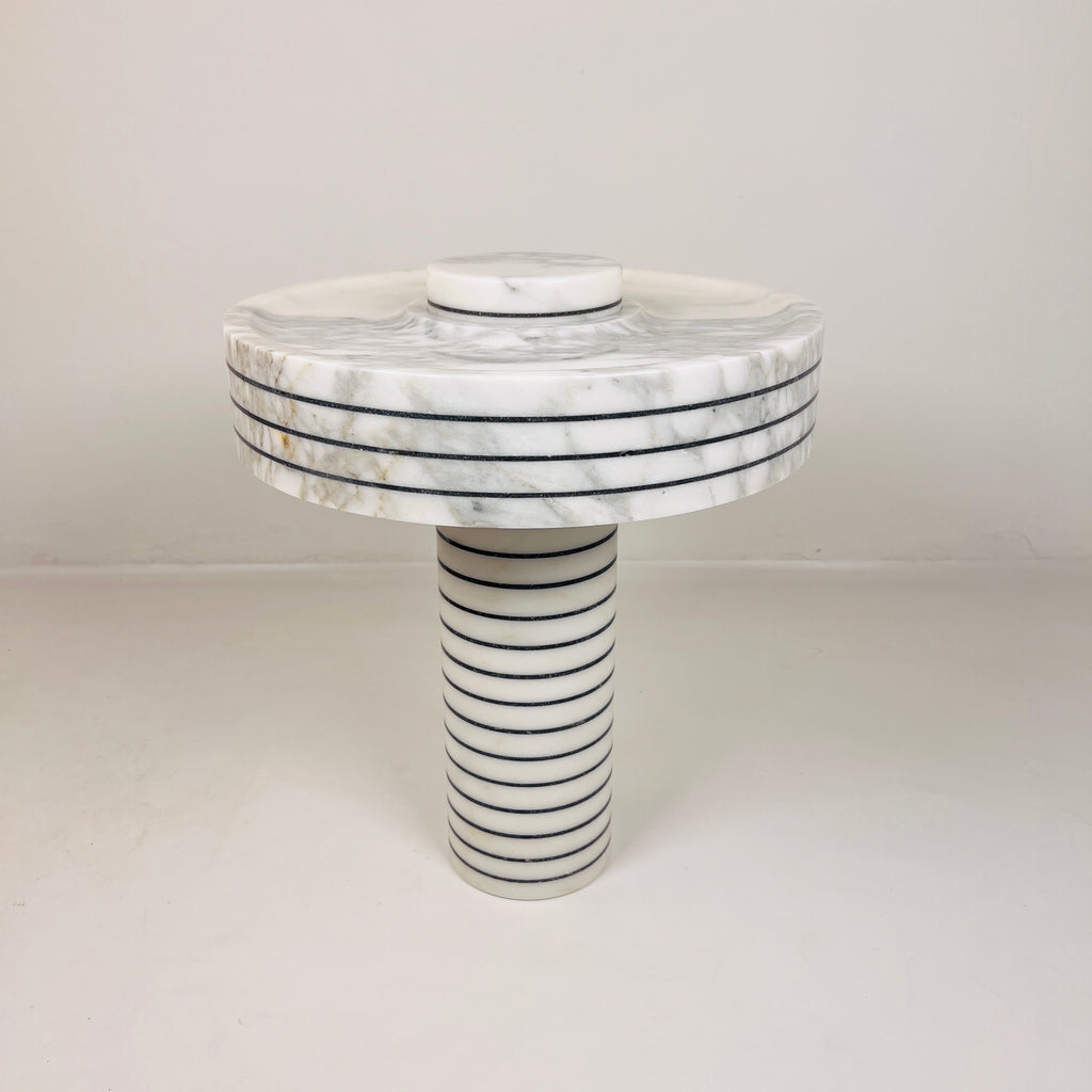 Halo Pin Strip Streaked Table Lamp