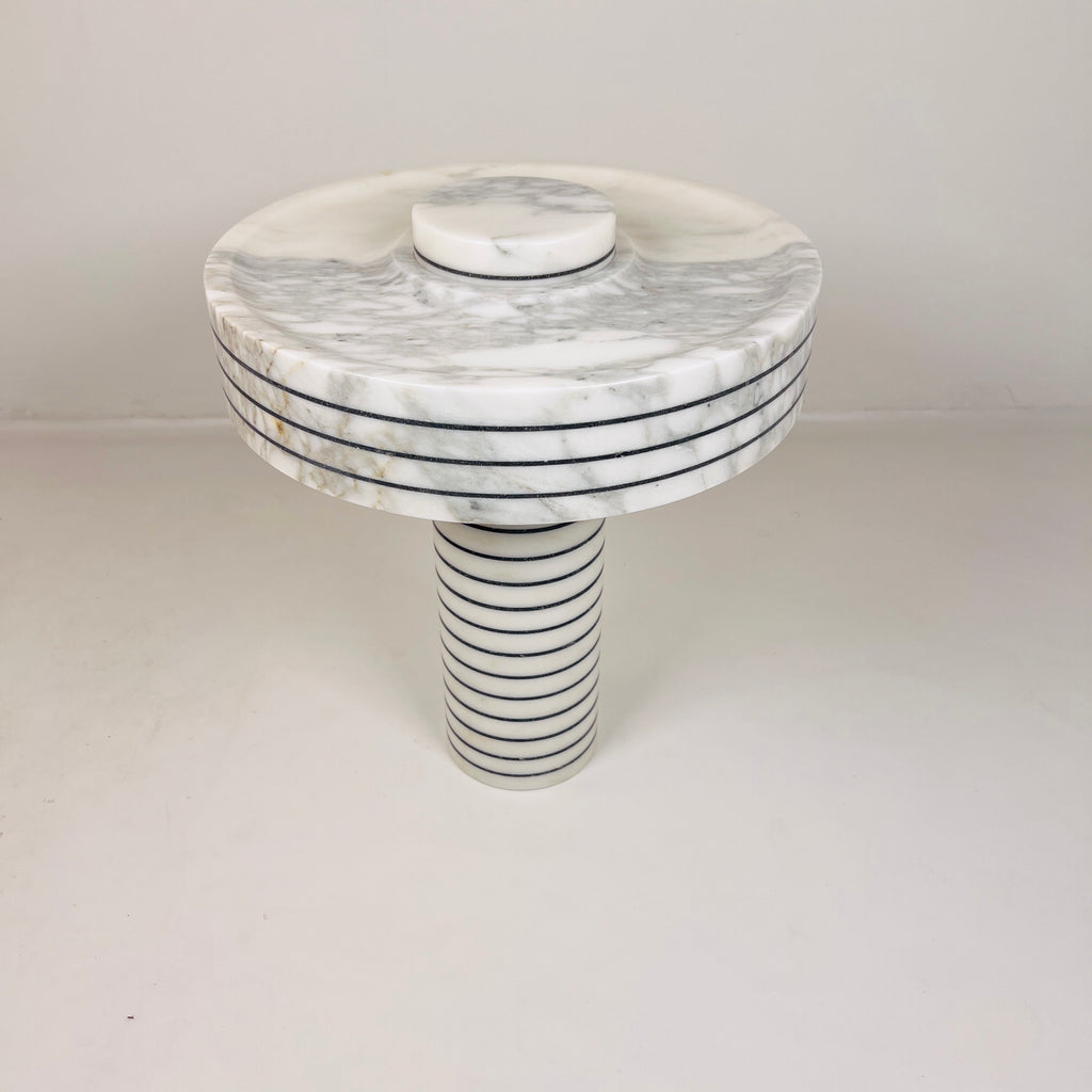 Halo Pin Strip Streaked Table Lamp