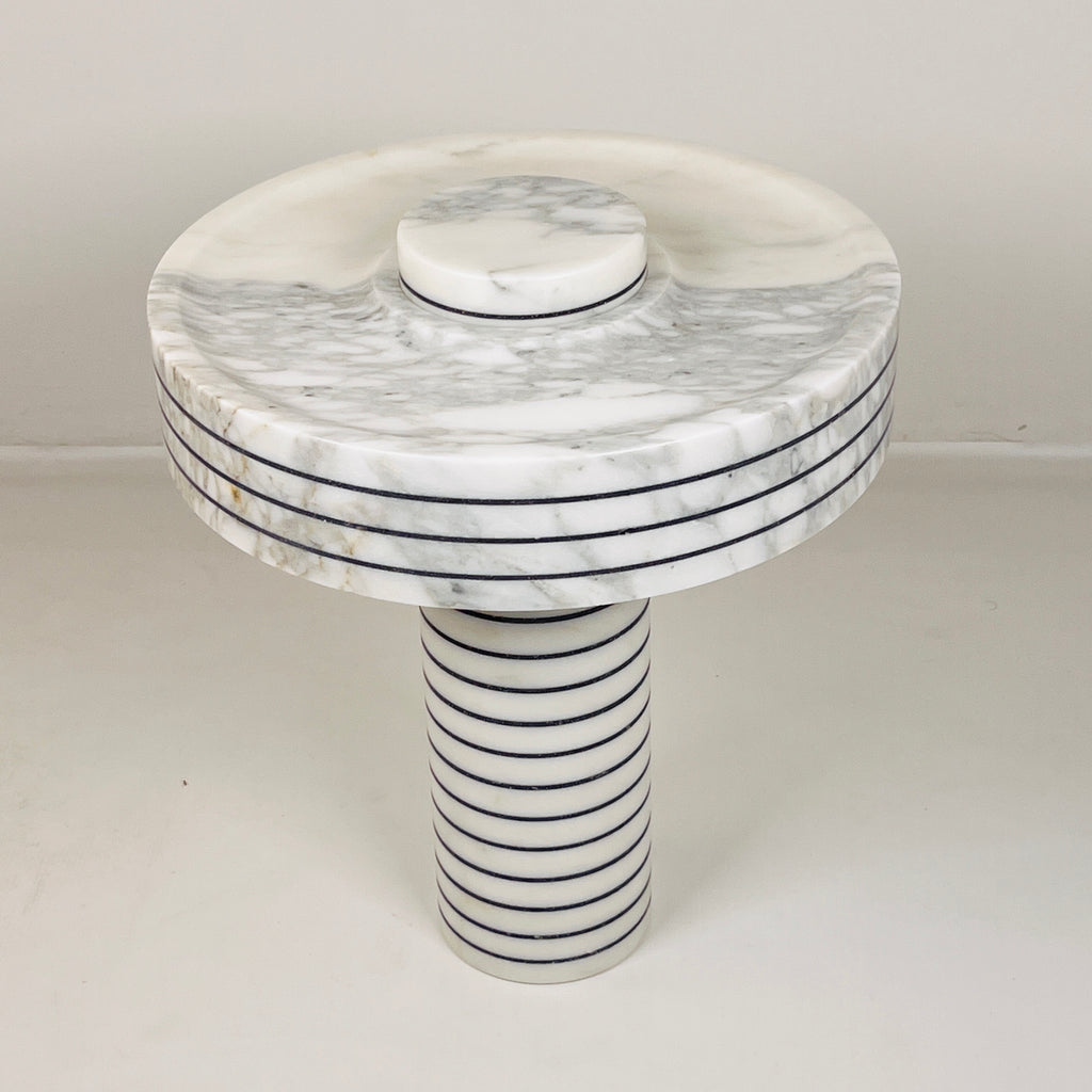 Halo Pin Strip Streaked Table Lamp