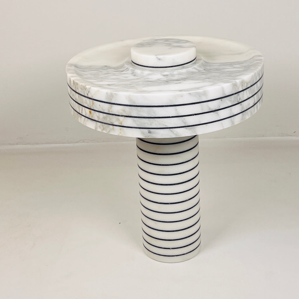 Halo Pin Strip Streaked Table Lamp