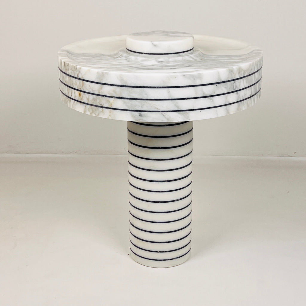 Halo Pin Strip Streaked Table Lamp