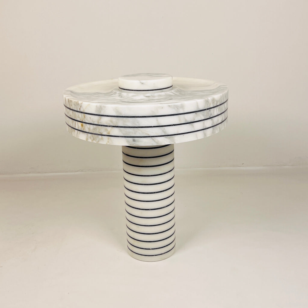 Halo Pin Strip Streaked Table Lamp