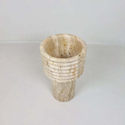 Echo Vase - Travertine