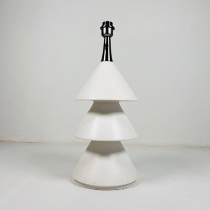 Tiered Cone Lamp - White