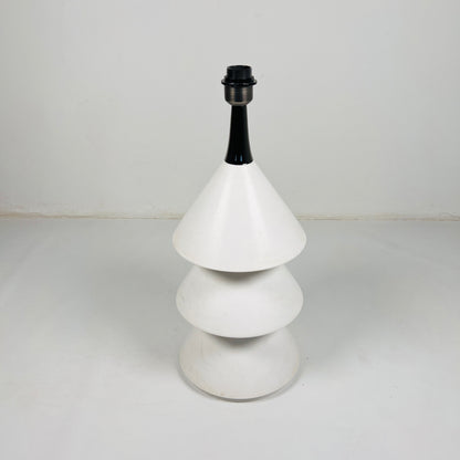 Tiered Cone Lamp - White