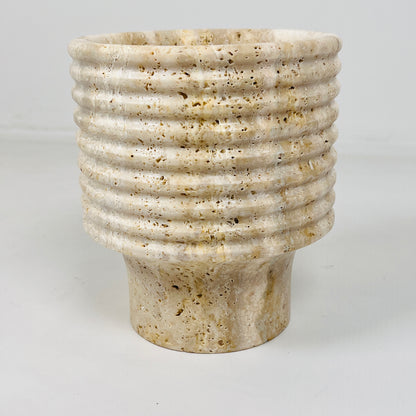 Echo Vase - Travertine