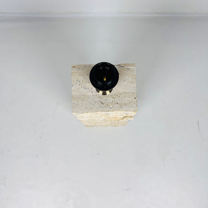 Split-Face Lamp - Travertine