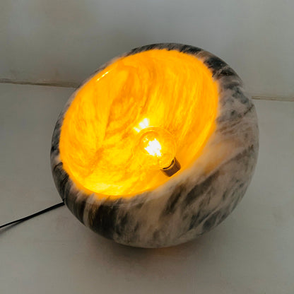 Bowl Lamp - Gray
