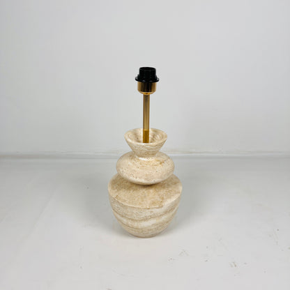 Cairn Table Lamp - Travertine