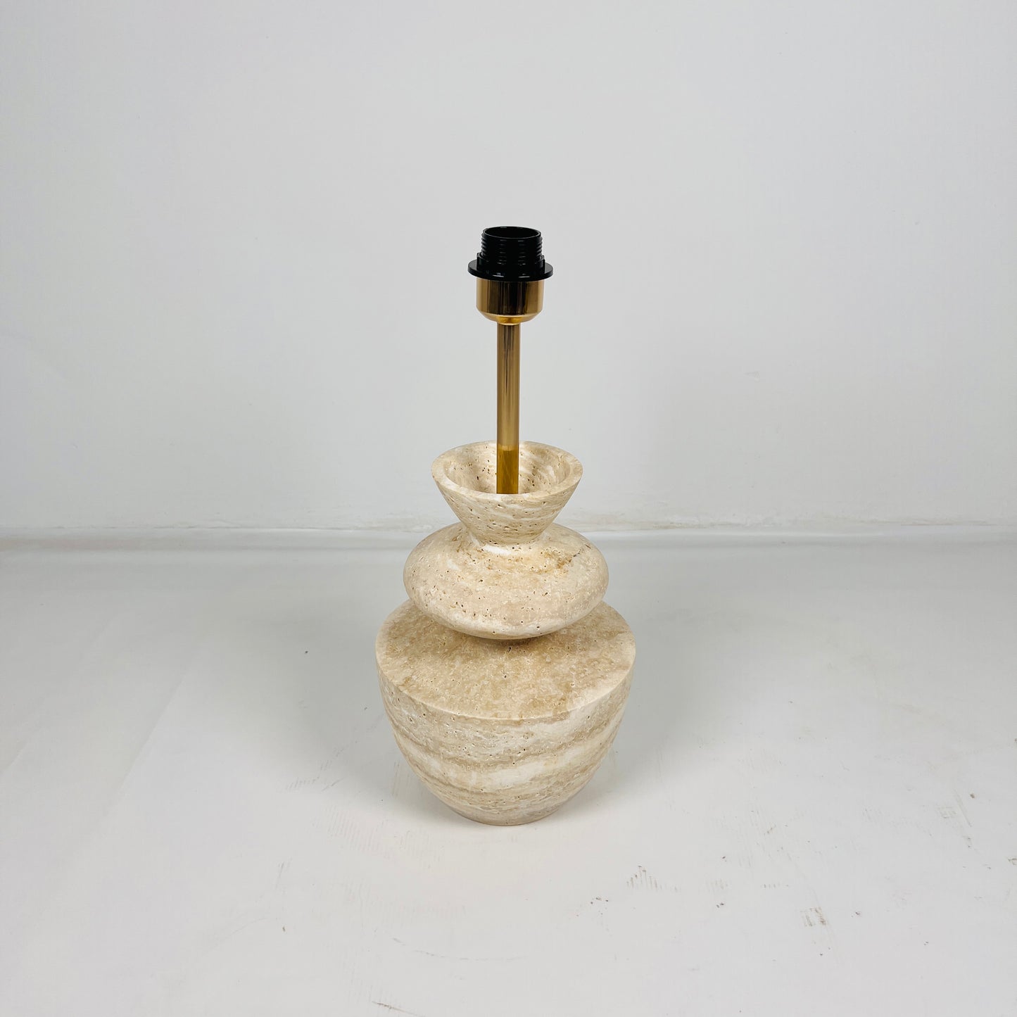 Cairn Table Lamp - Travertine