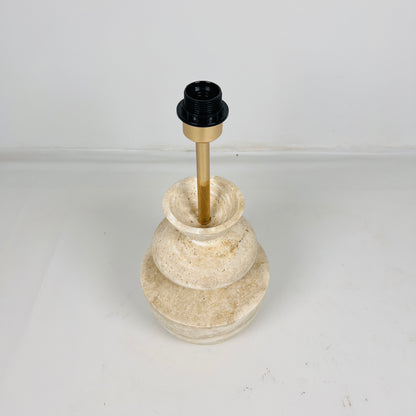 Cairn Table Lamp - Travertine