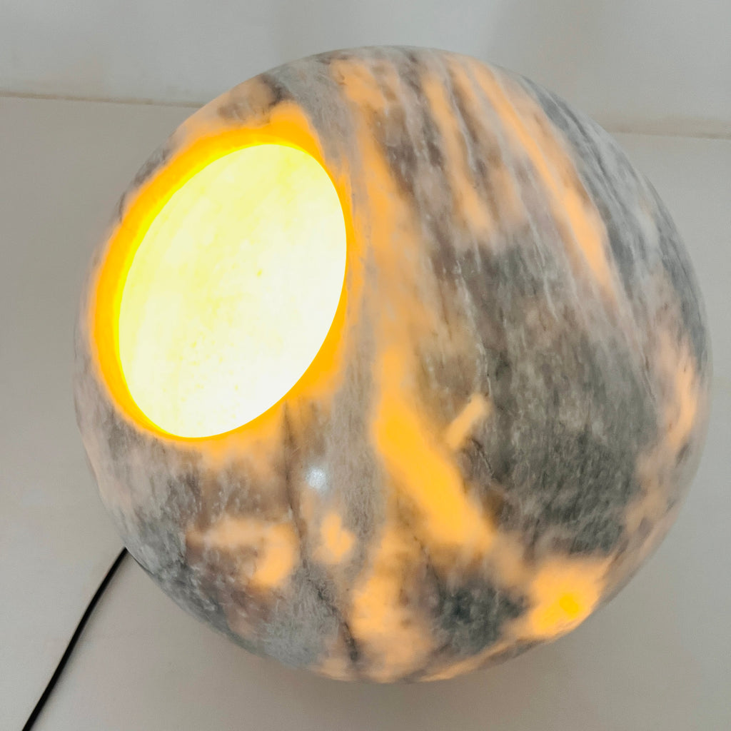 Orb Light Ziarat Gray Table Lamp