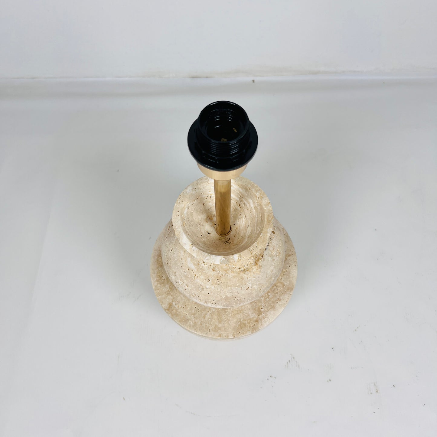 Cairn Table Lamp - Travertine