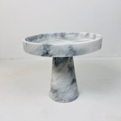 Marble Cake Stand - Gray