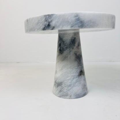 Marble Cake Stand - Gray