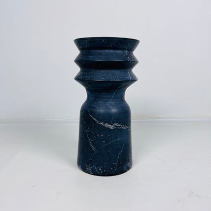 Ribbed Vase - Black