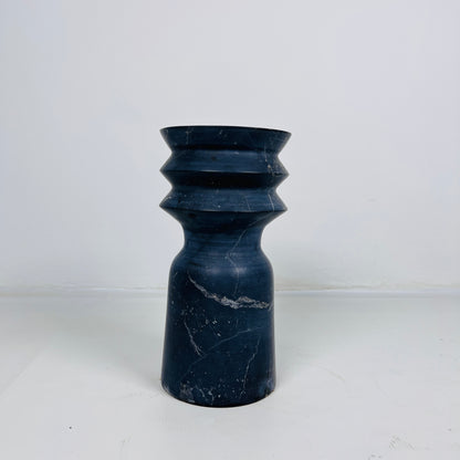 Ribbed Vase - Black