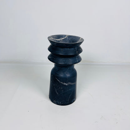 Ribbed Vase - Black