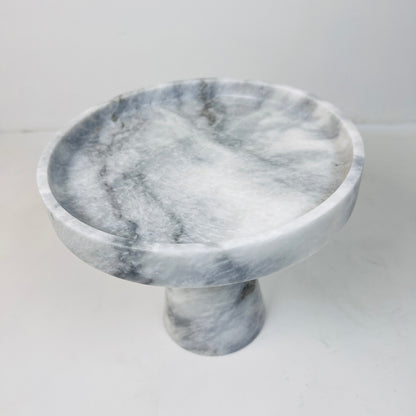 Marble Cake Stand - Gray