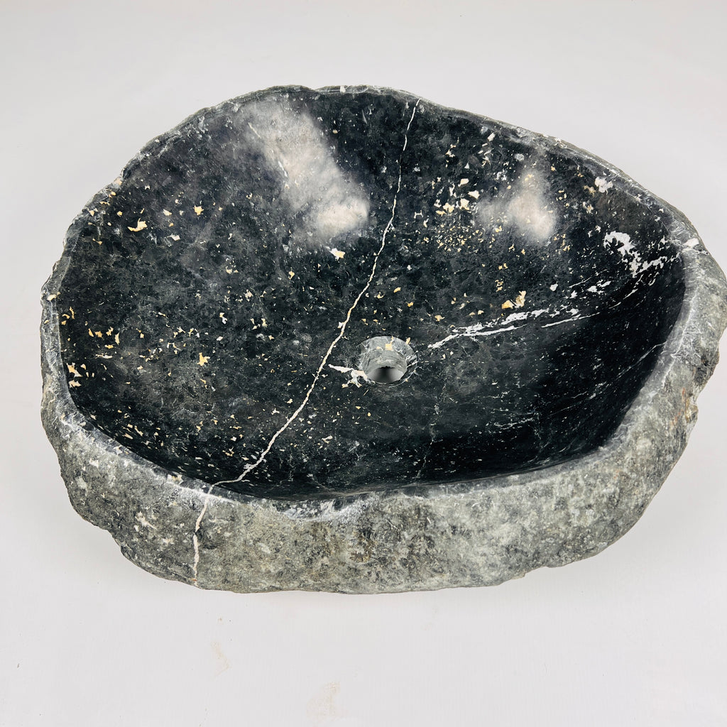 Charcoal Hue River Stone Sink