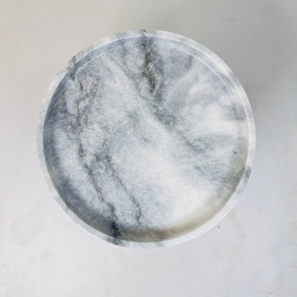 Marble Cake Stand - Gray