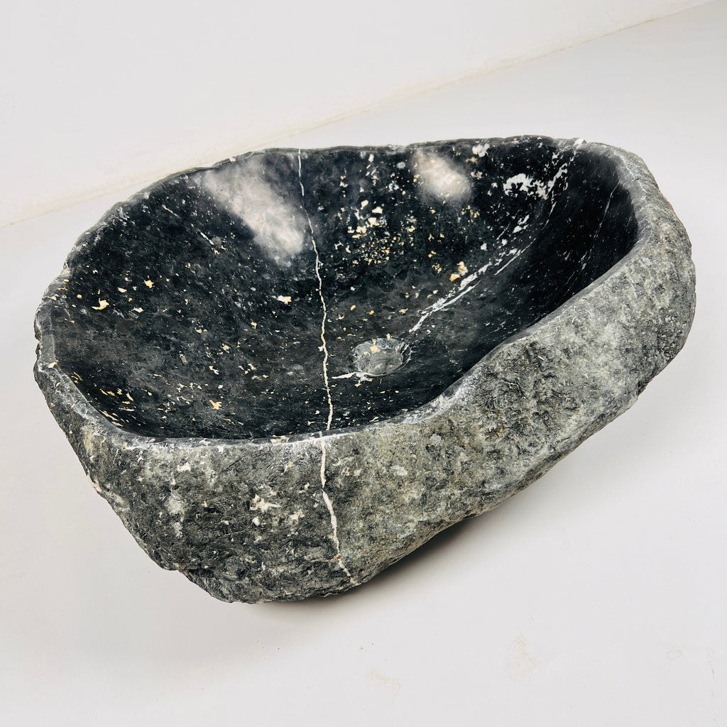 Charcoal Hue River Stone Sink