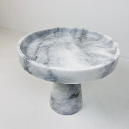 Marble Cake Stand - Gray