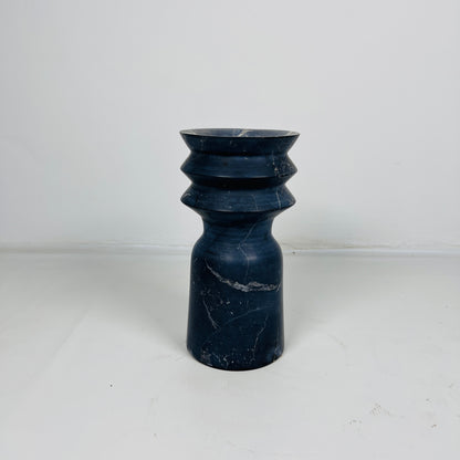 Ribbed Vase - Black