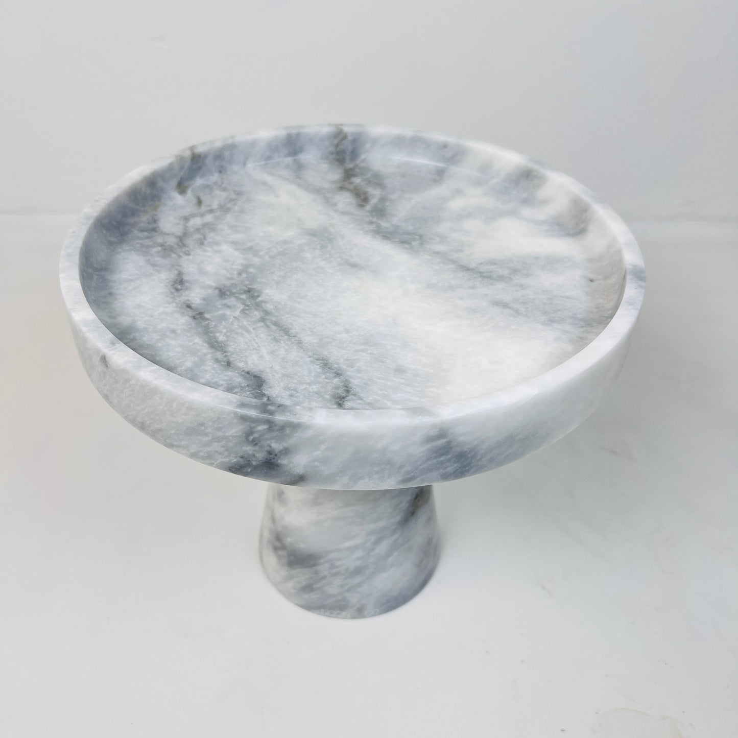 Marble Cake Stand - Gray