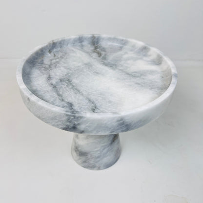 Marble Cake Stand - Gray