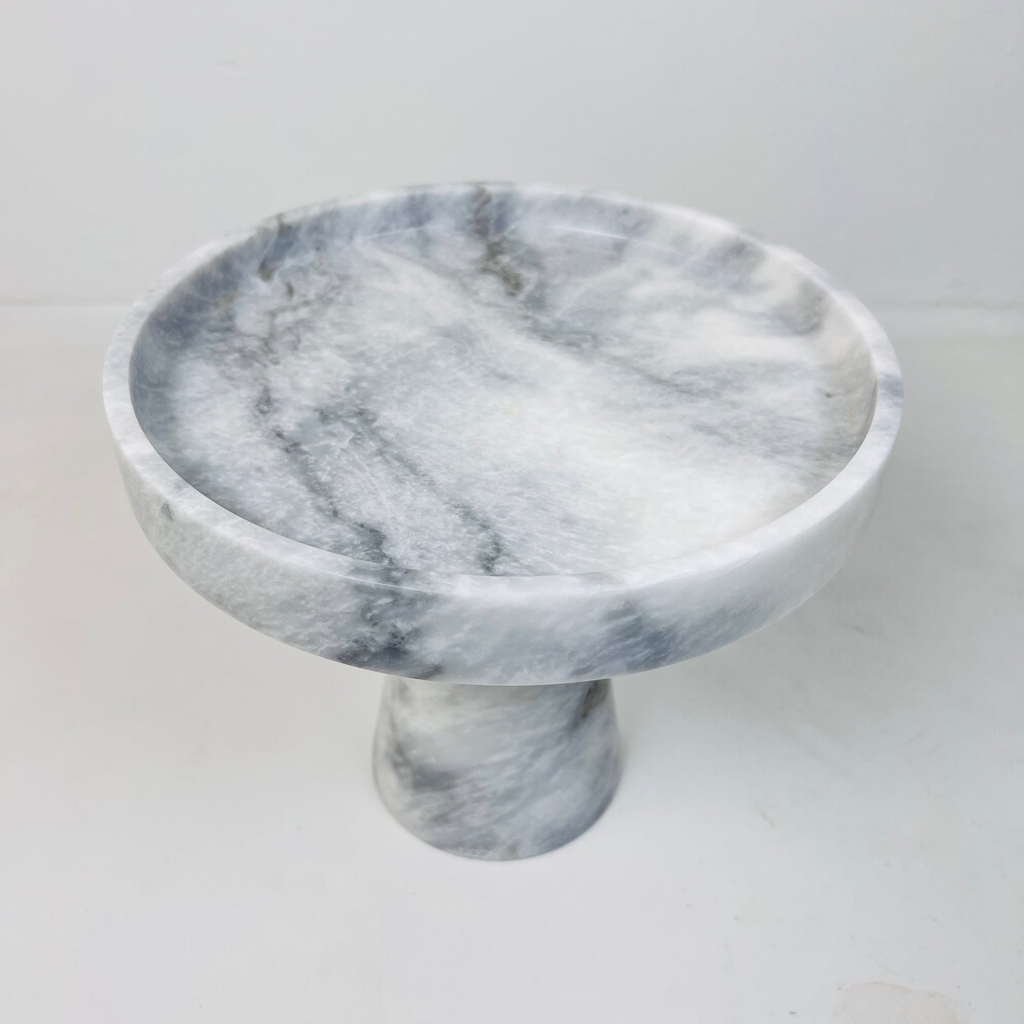 Marble Cake Stand - Gray