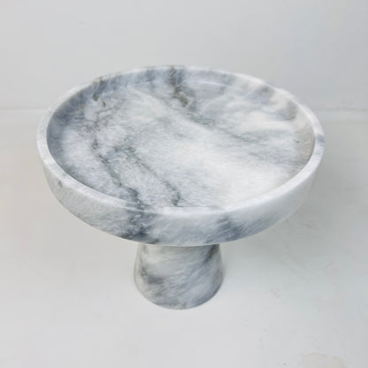 Marble Cake Stand - Gray