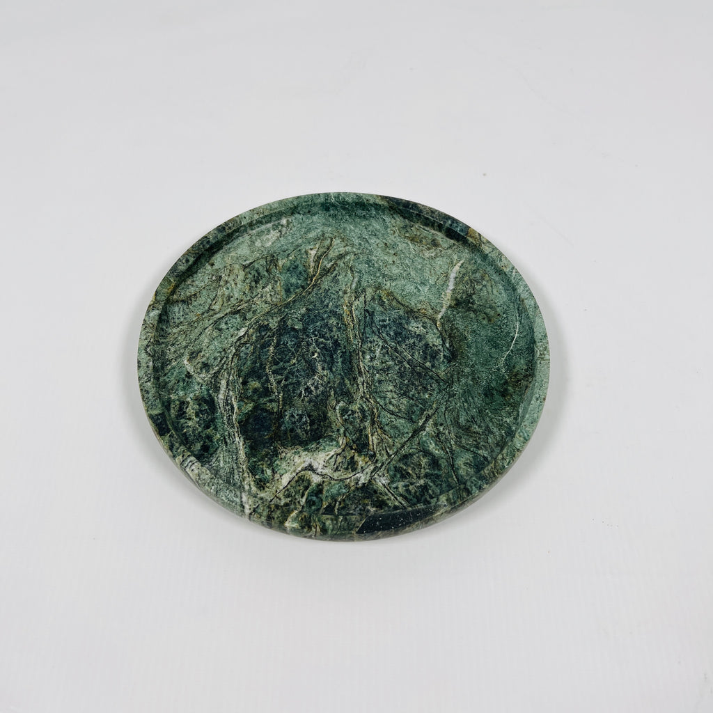 Jungle Green Marble Plate