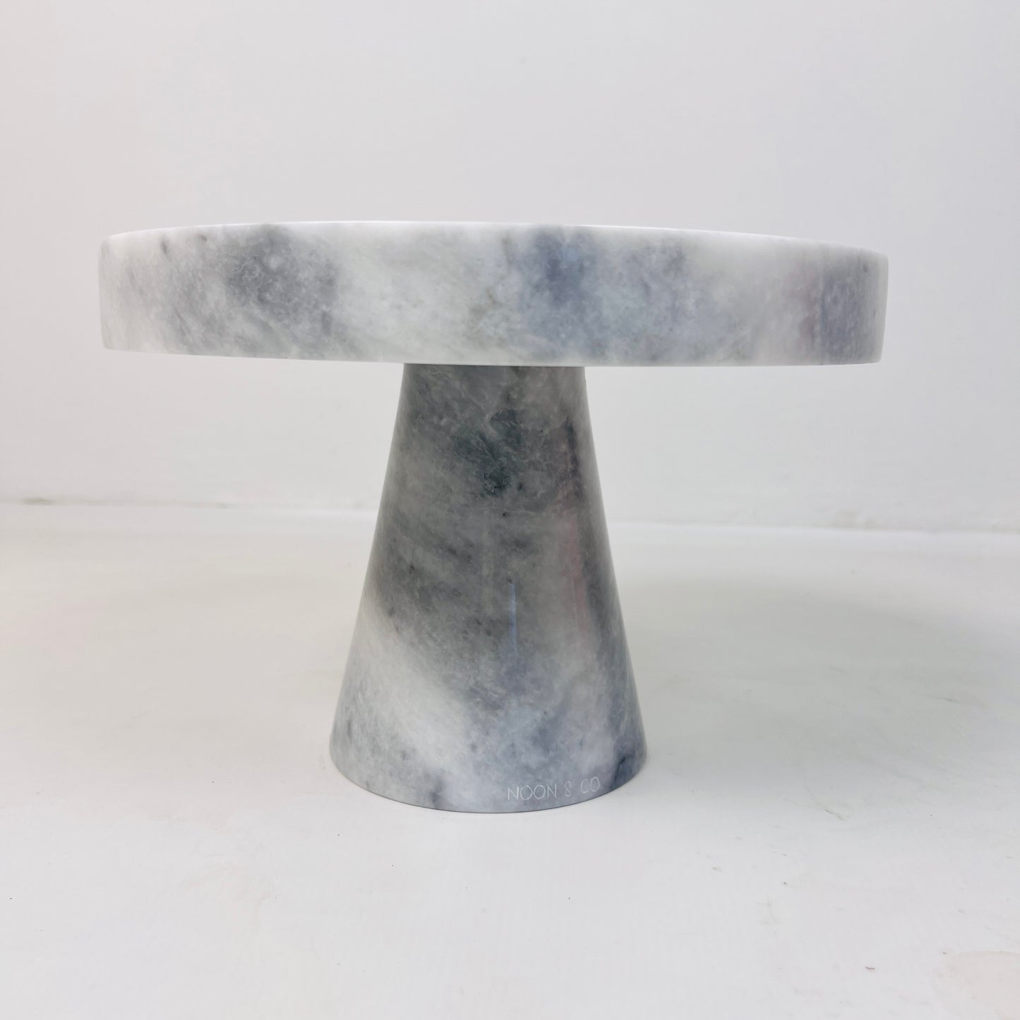 Marble Cake Stand - Gray