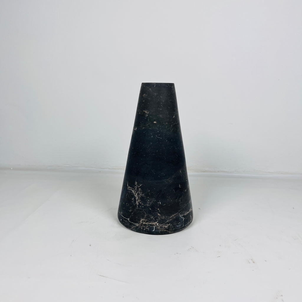 Funnel Black Vase