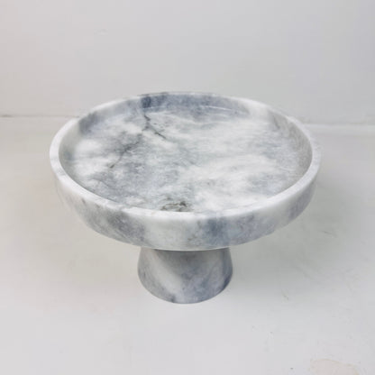 Marble Cake Stand - Gray