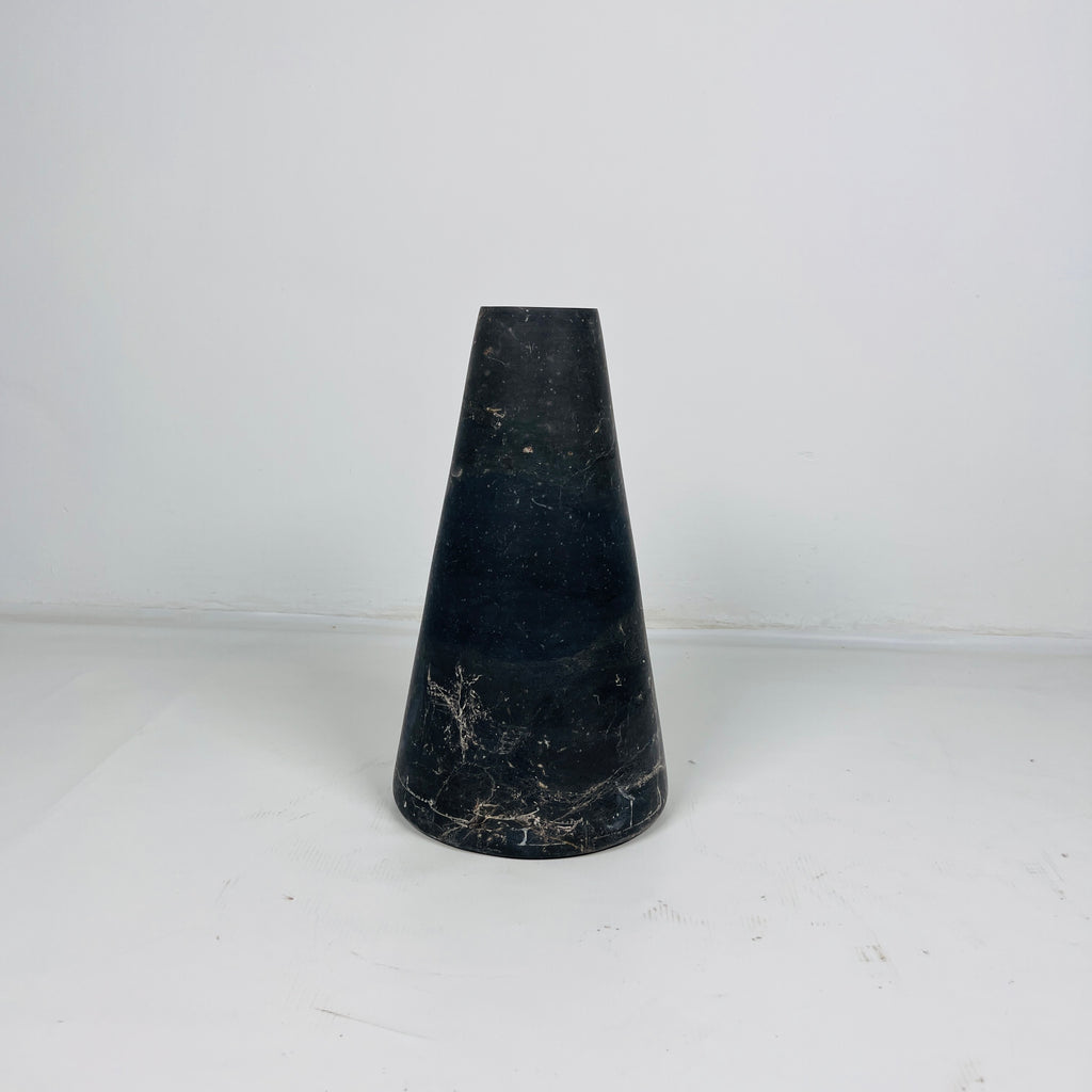 Funnel Black Vase