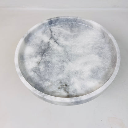 Marble Cake Stand - Gray