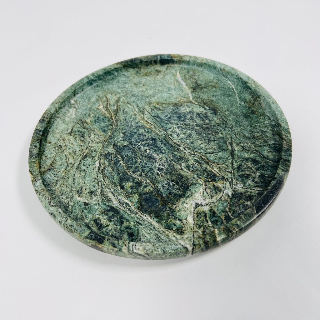 Jungle Green Marble Plate