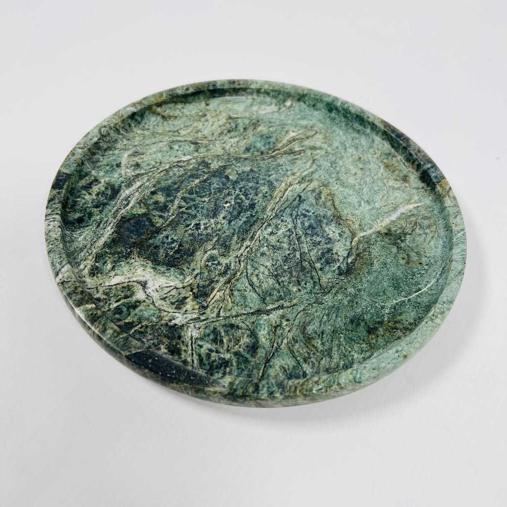 Jungle Green Marble Plate