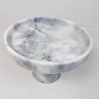 Marble Cake Stand - Gray