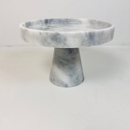 Marble Cake Stand - Gray
