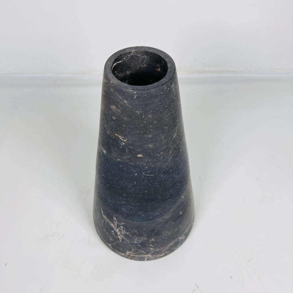 Funnel Black Vase