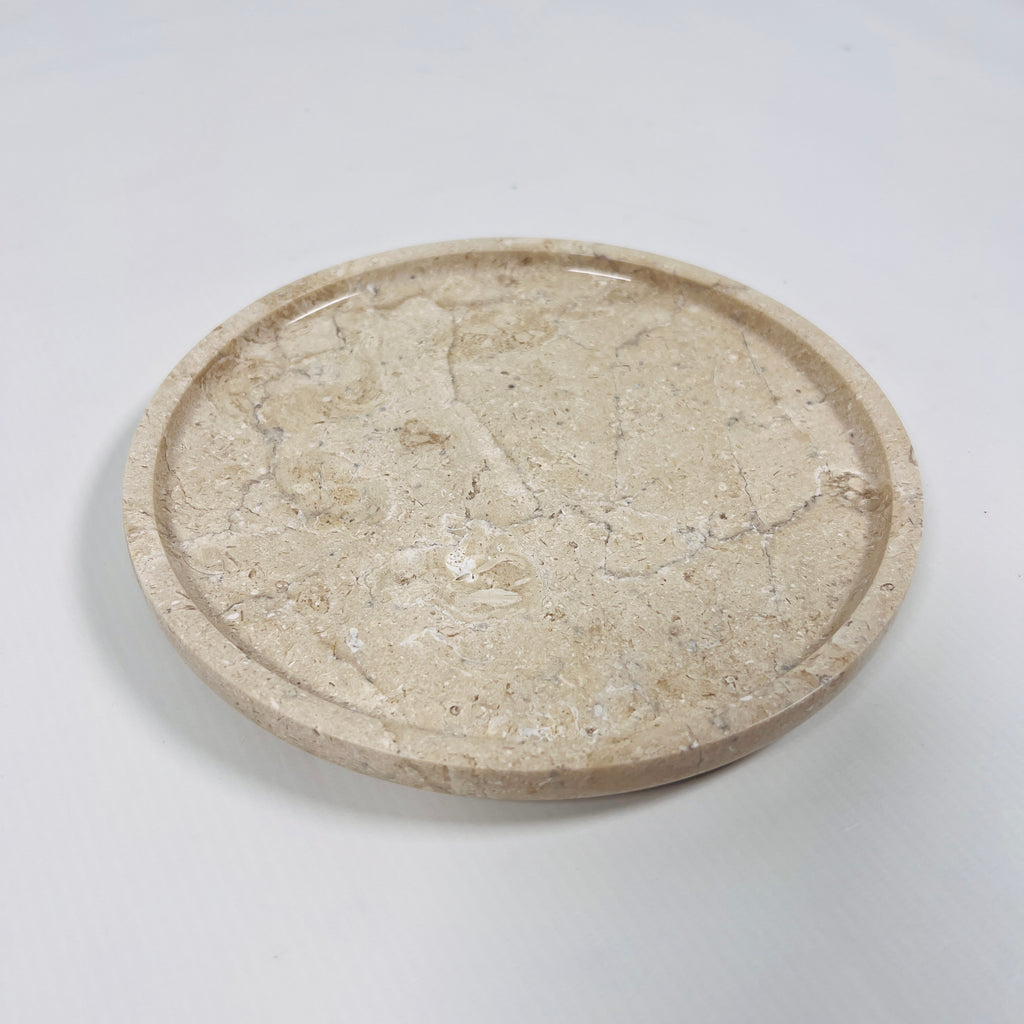 Beige Virona Marble Plate