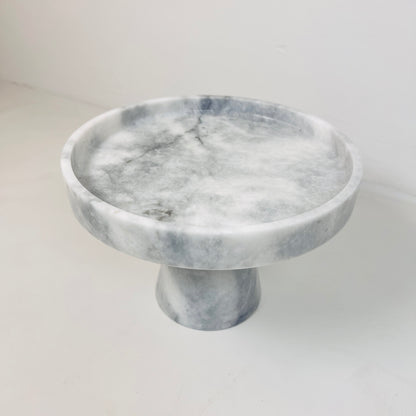 Marble Cake Stand - Gray