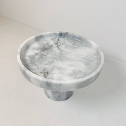Marble Cake Stand - Gray