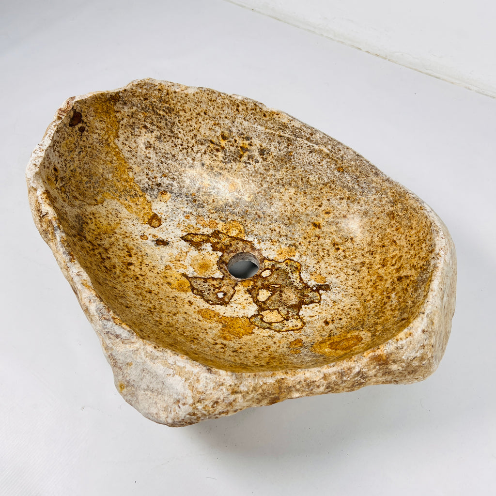 Caramel Glaze River Stone Sink