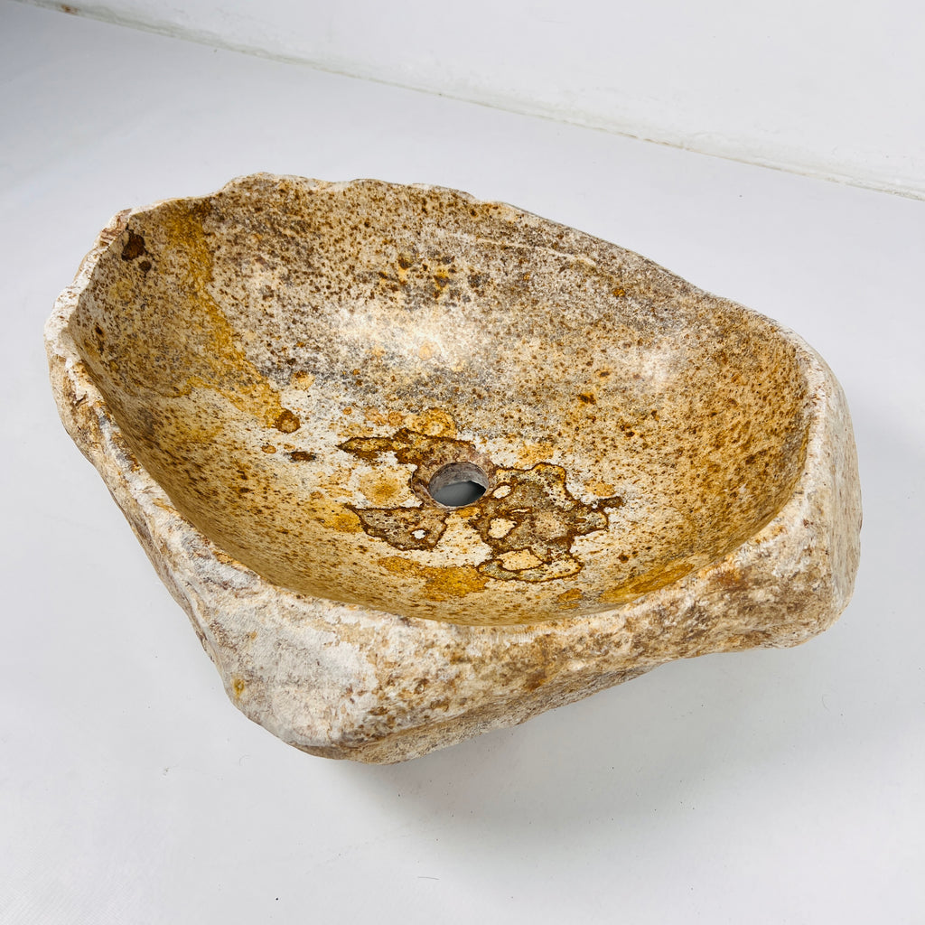 Caramel Glaze River Stone Sink