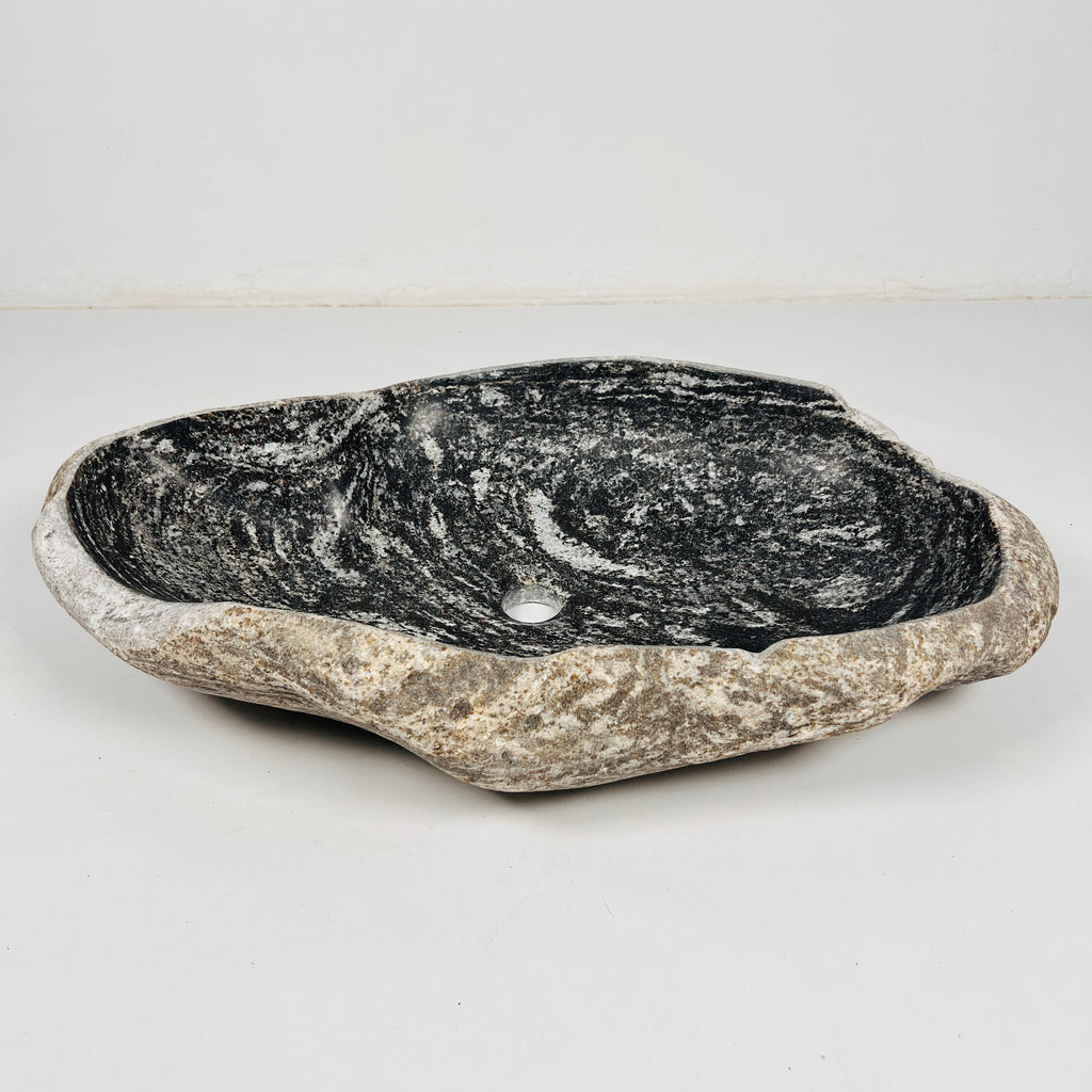 Serpentine Streams River Stone Sink